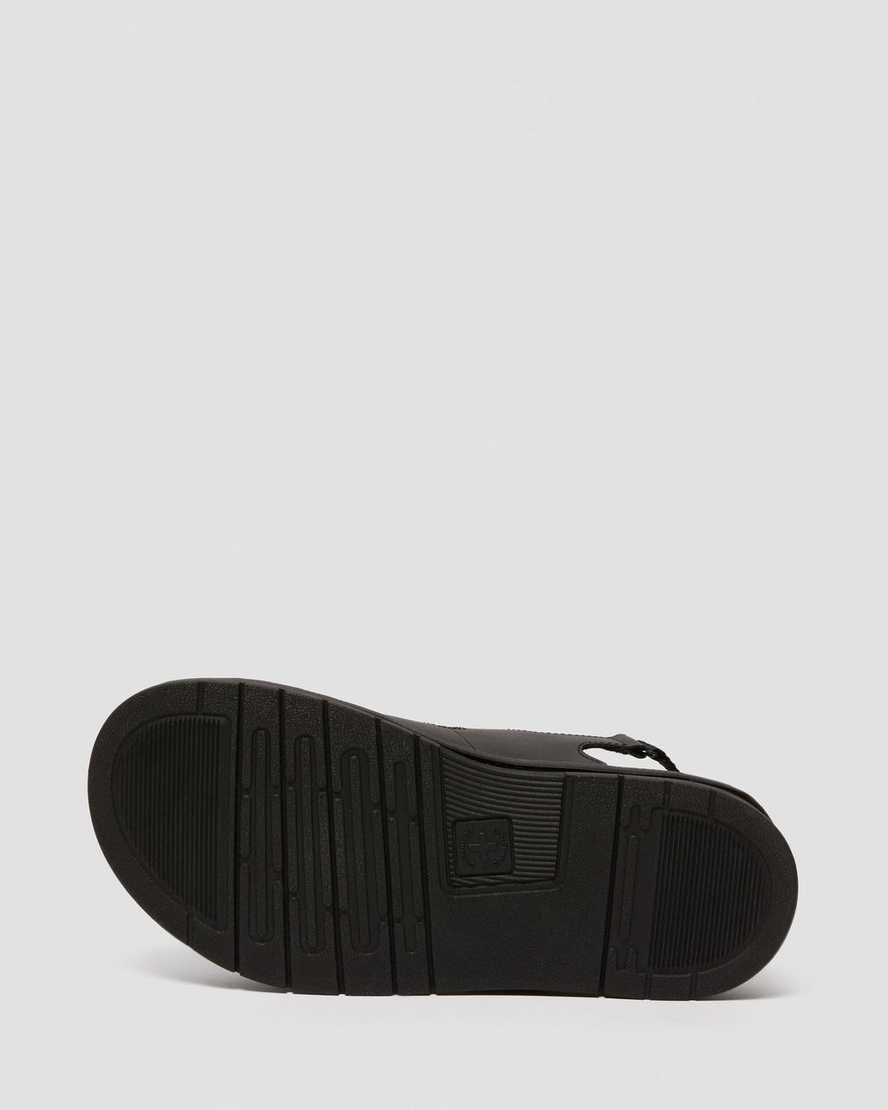 black dr martens soloman mens strap sandals