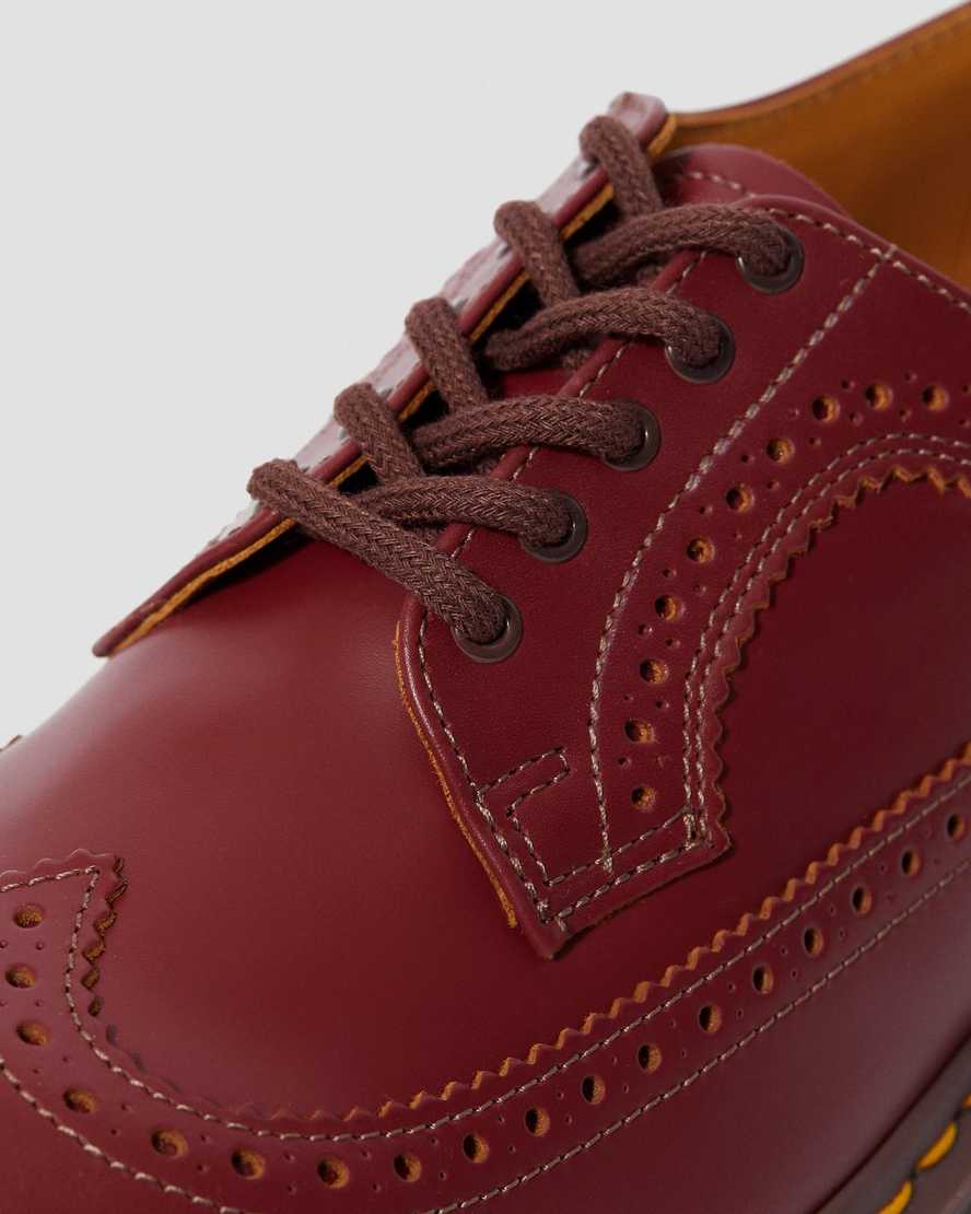 red dr martens 3989 vintage made in england mens brogue shoes