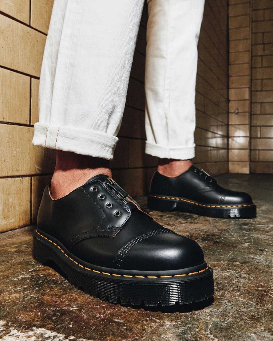 black dr martens smiths laceless bex mens casual shoes
