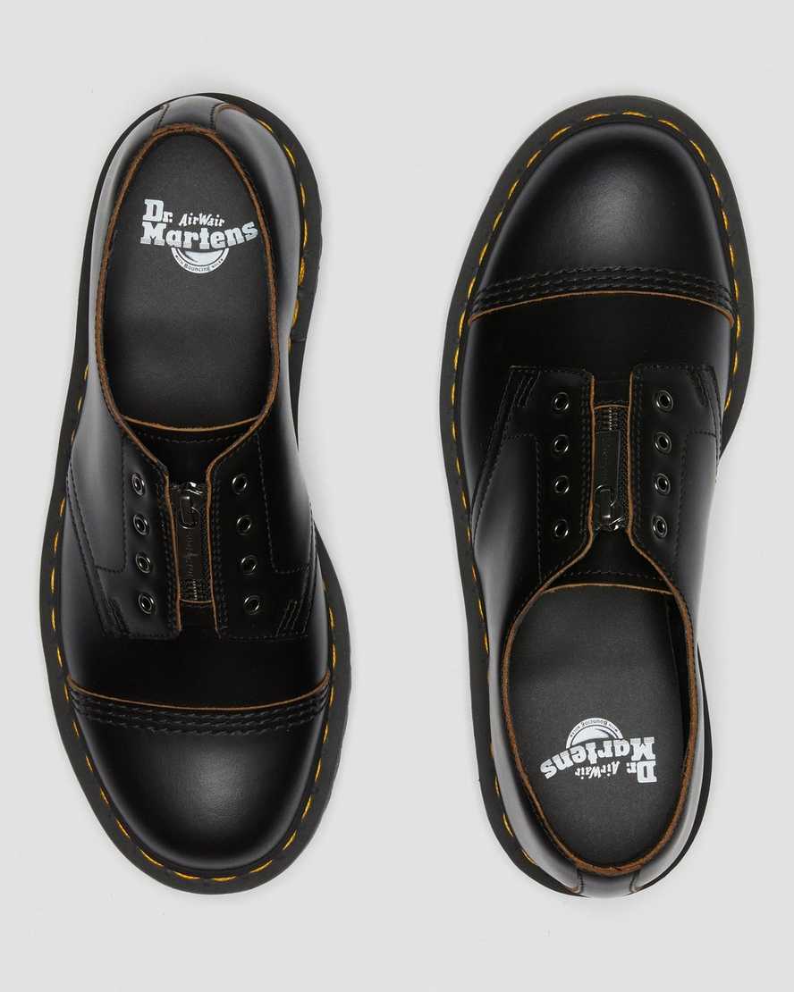 black dr martens smiths laceless bex mens casual shoes