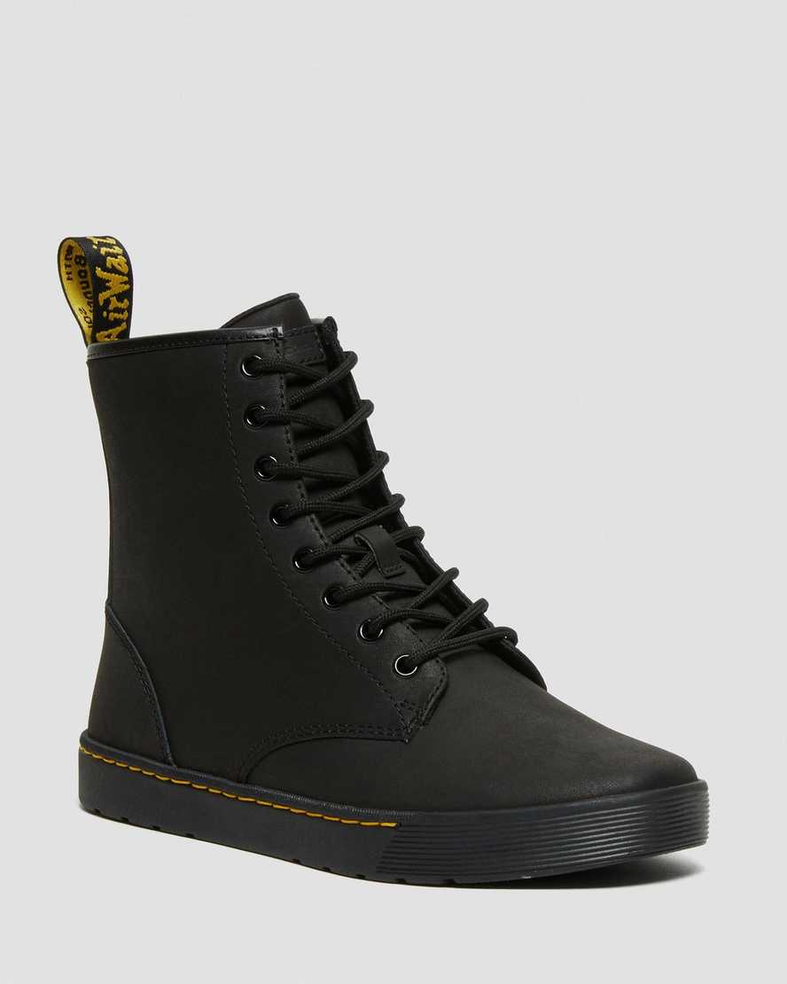black dr martens cairo mens casual shoes