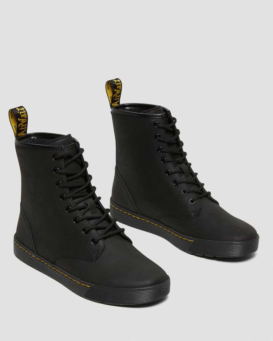 black dr martens cairo mens casual shoes