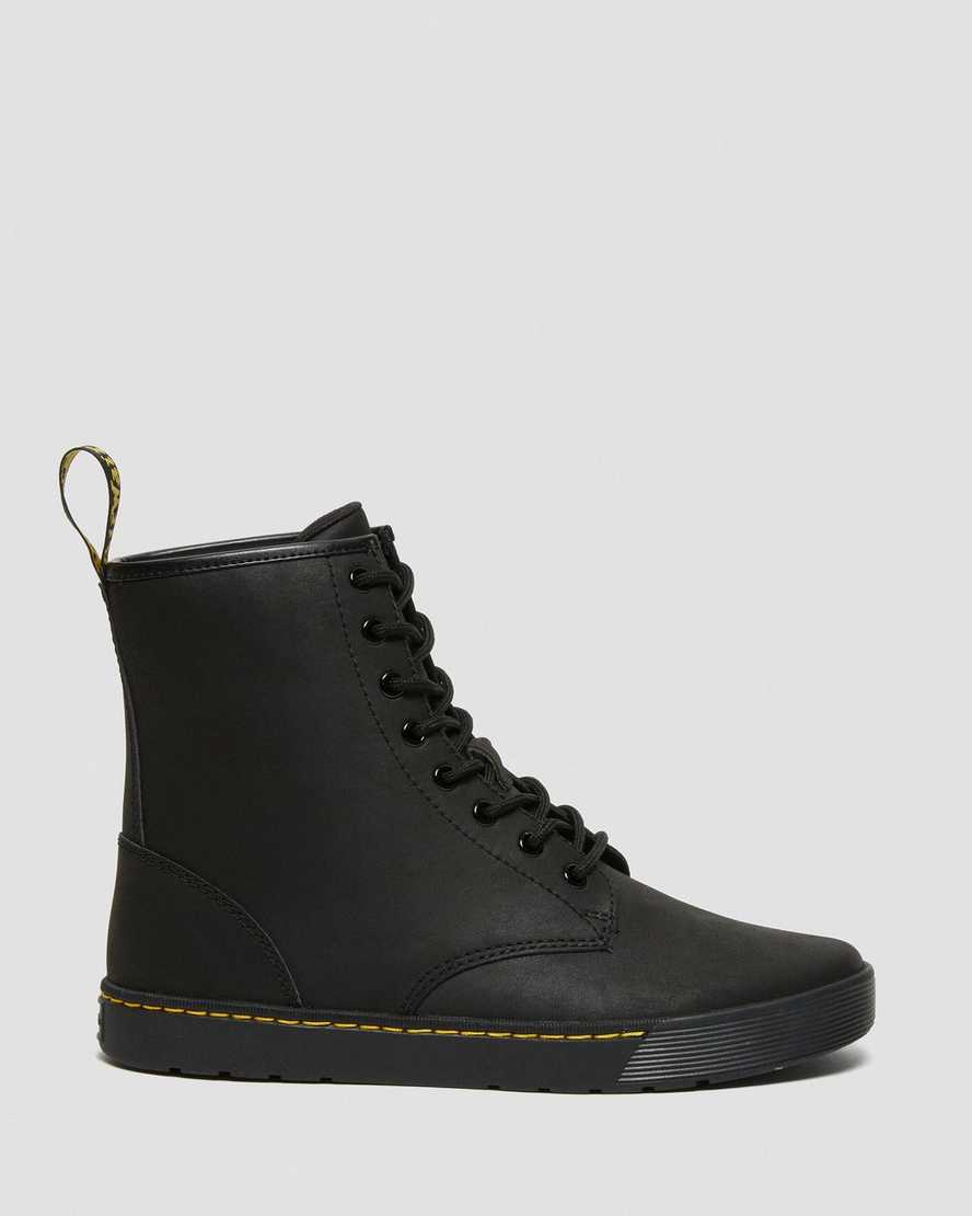 black dr martens cairo mens casual shoes
