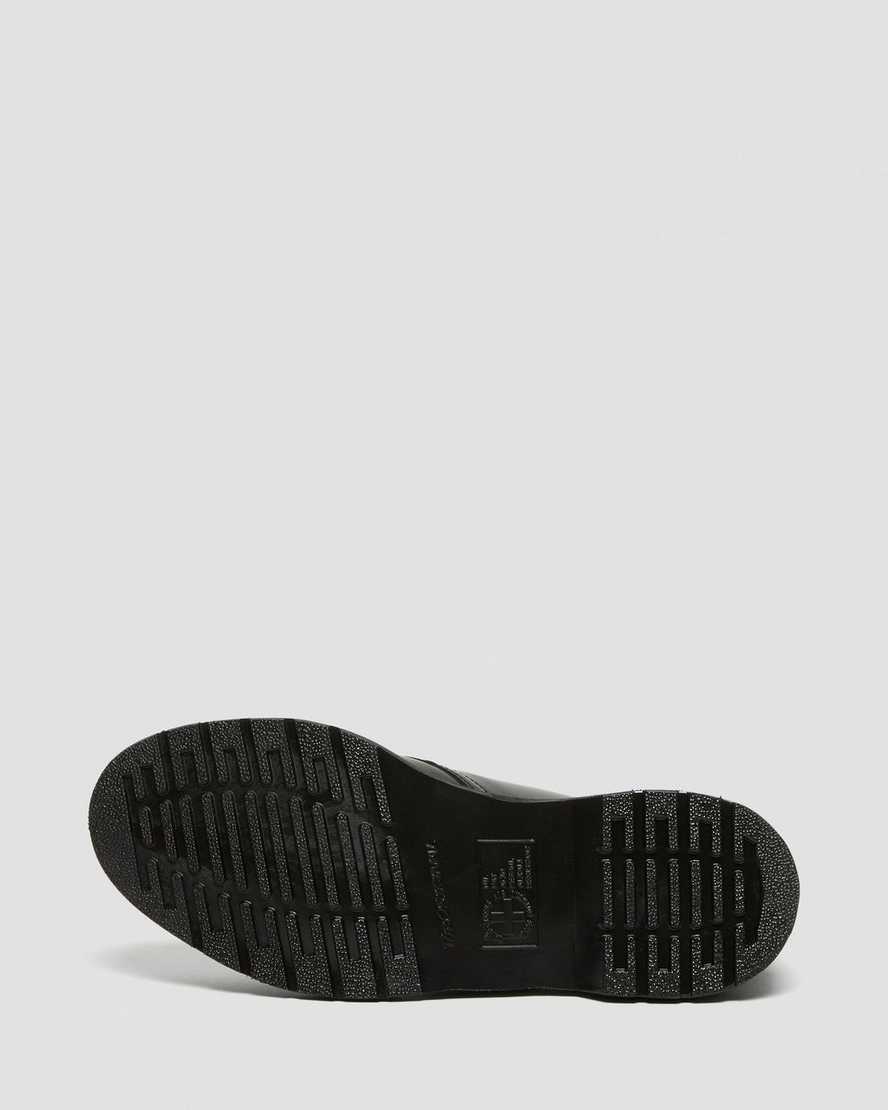 black dr martens 1461 mono smooth mens oxford shoes