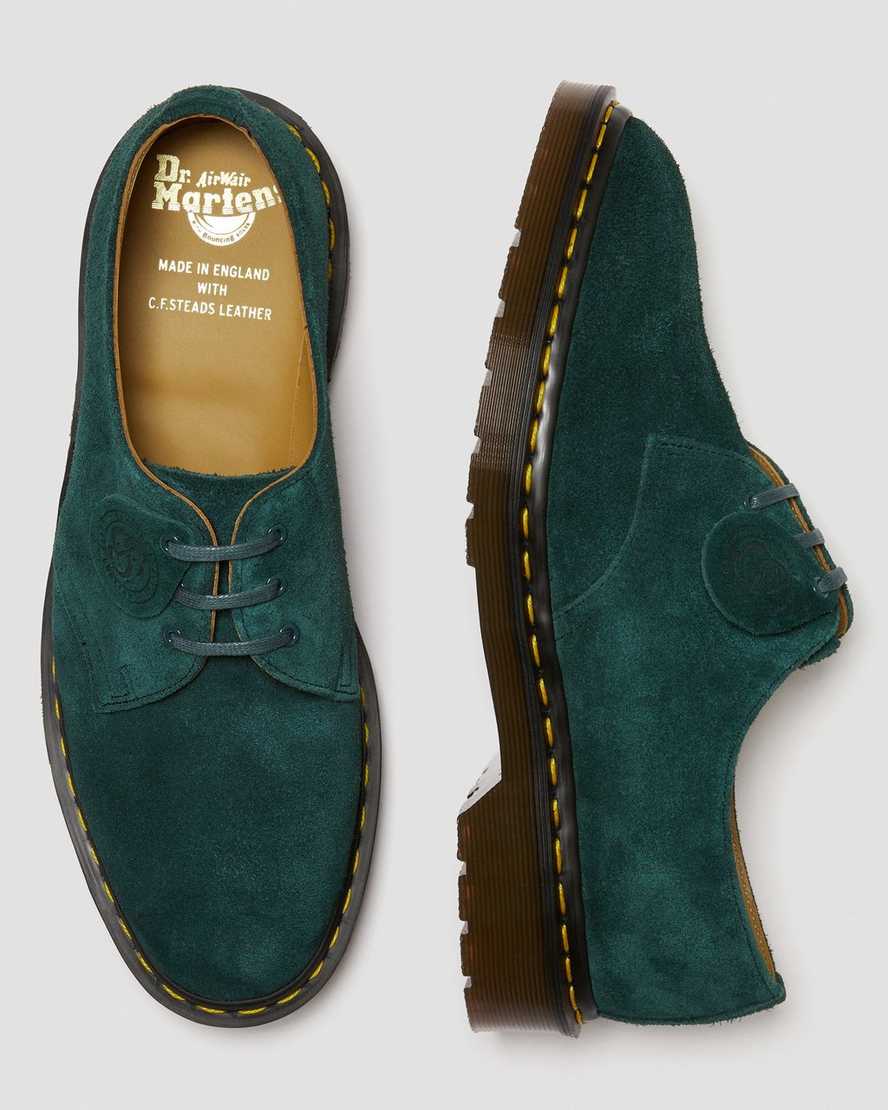 green dr martens 1461 made in england mens oxford shoes