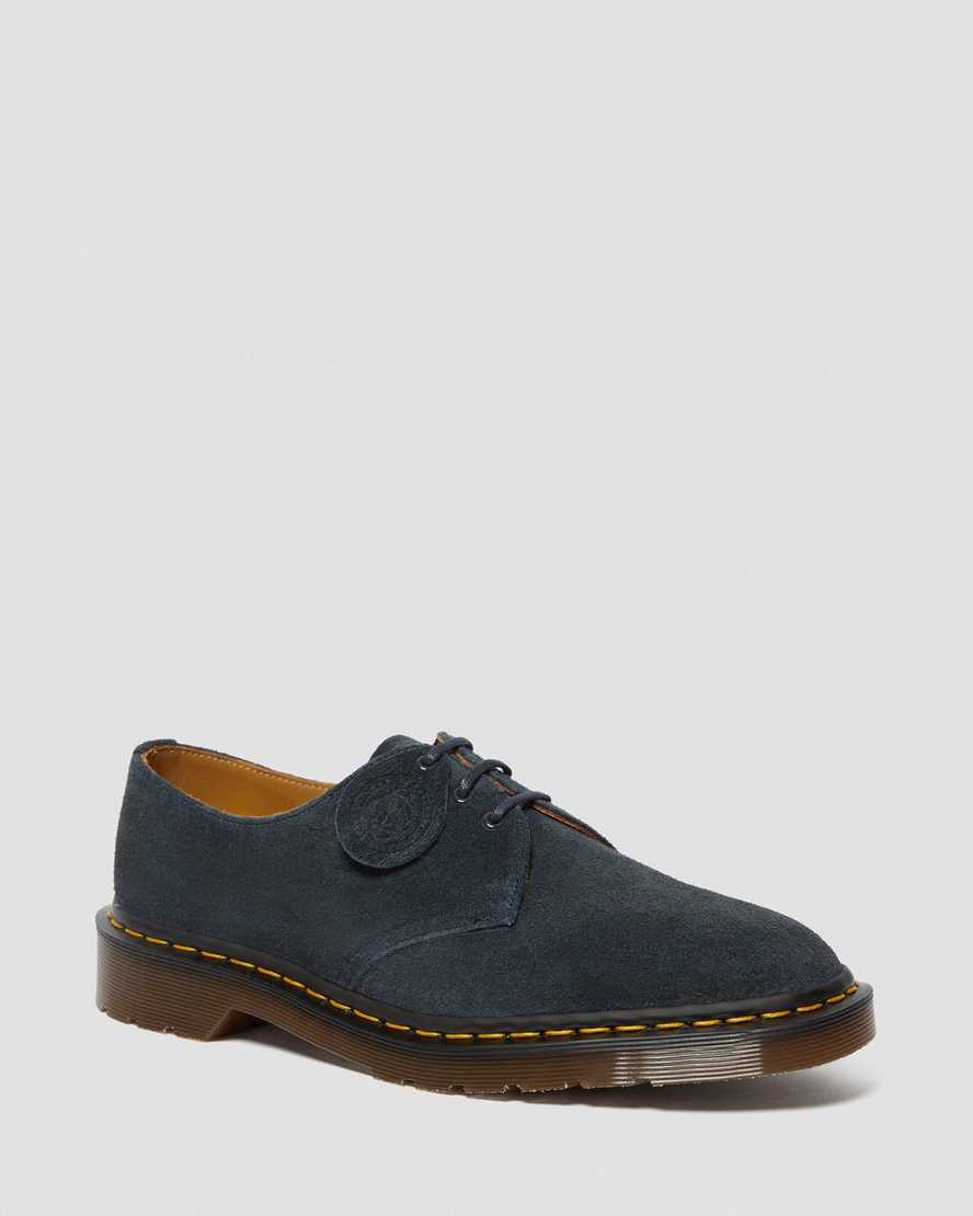 navy dr martens 1461 made in england mens oxford shoes
