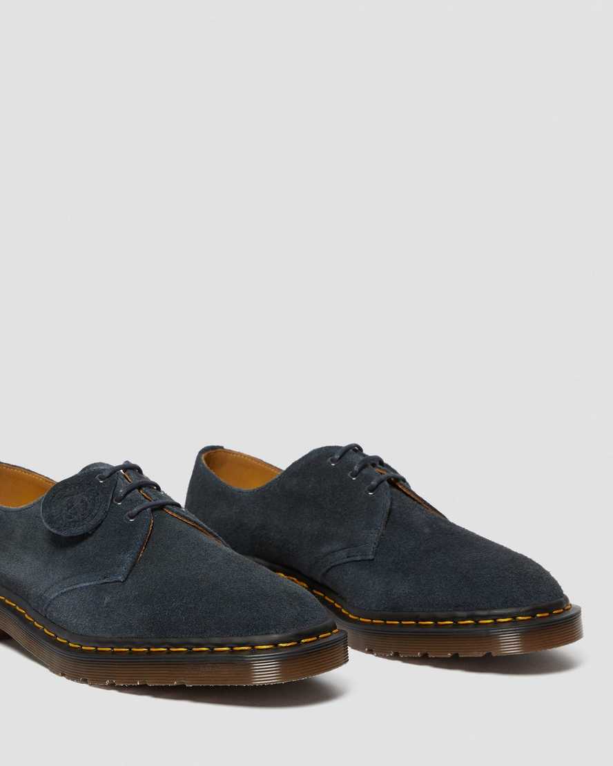 navy dr martens 1461 made in england mens oxford shoes
