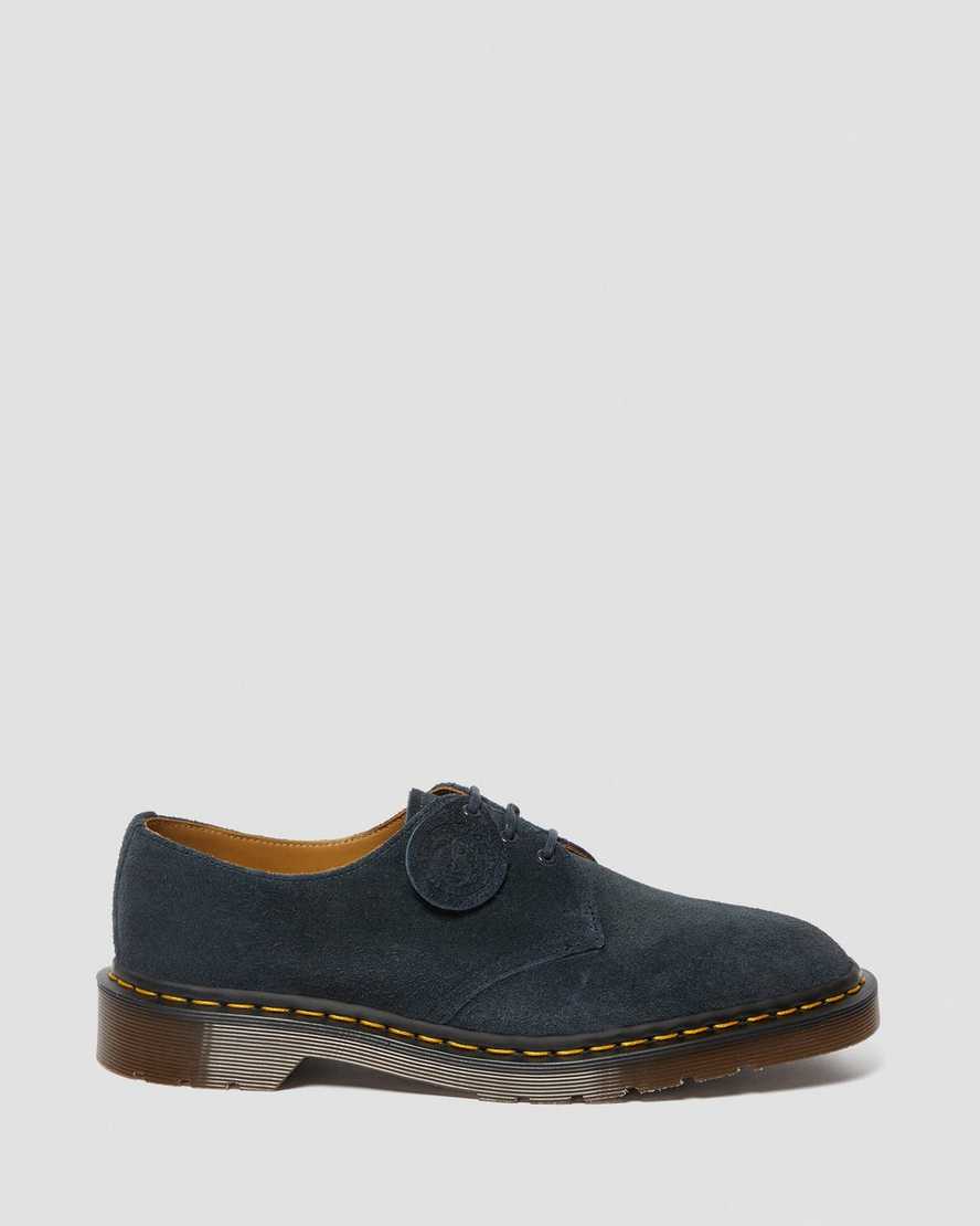 navy dr martens 1461 made in england mens oxford shoes
