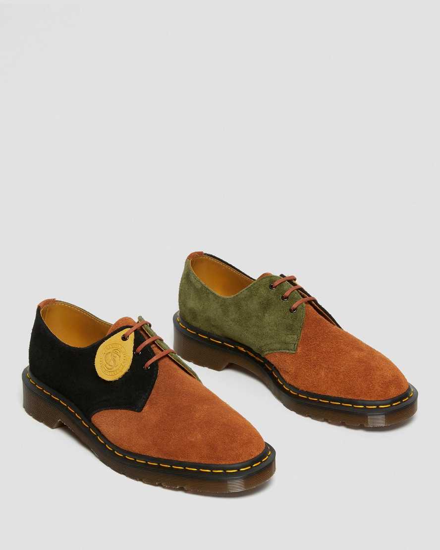 brown black dr martens 1461 made in england mens oxford shoes