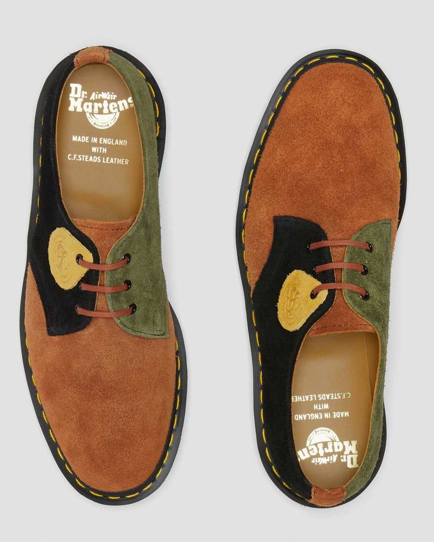 brown black dr martens 1461 made in england mens oxford shoes