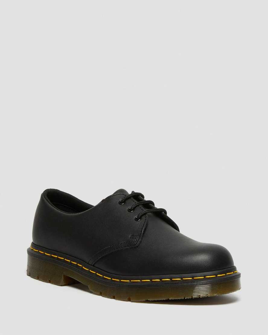black dr martens 1461 slip resistant mens oxford shoes