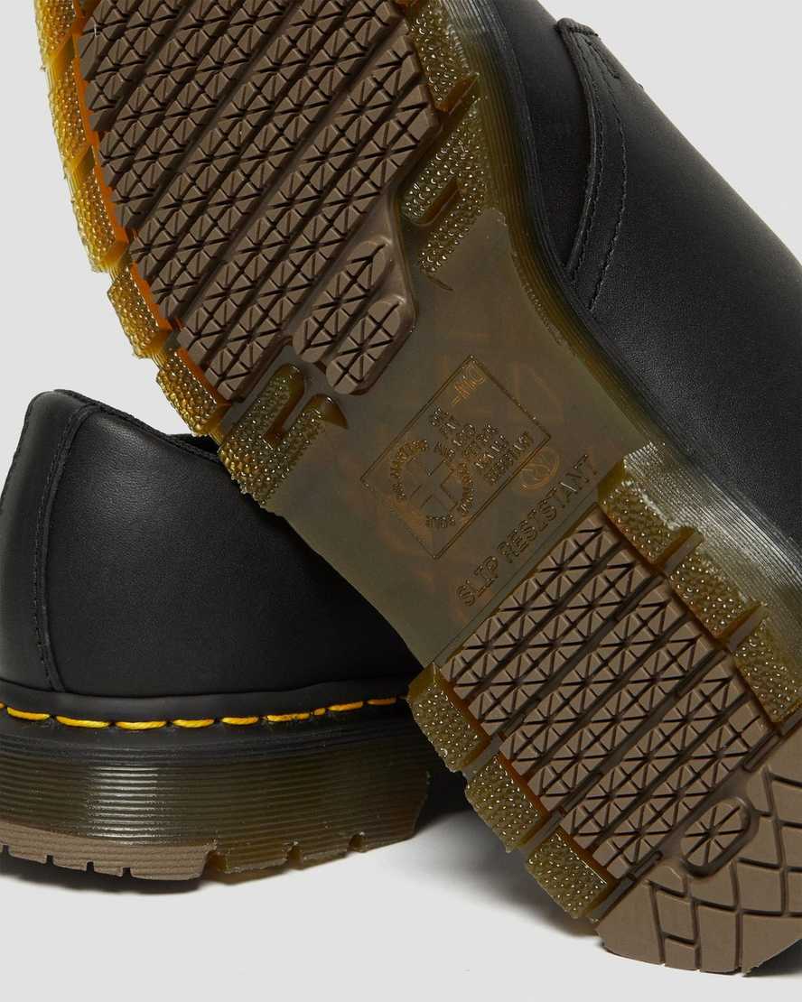 black dr martens 1461 slip resistant mens oxford shoes