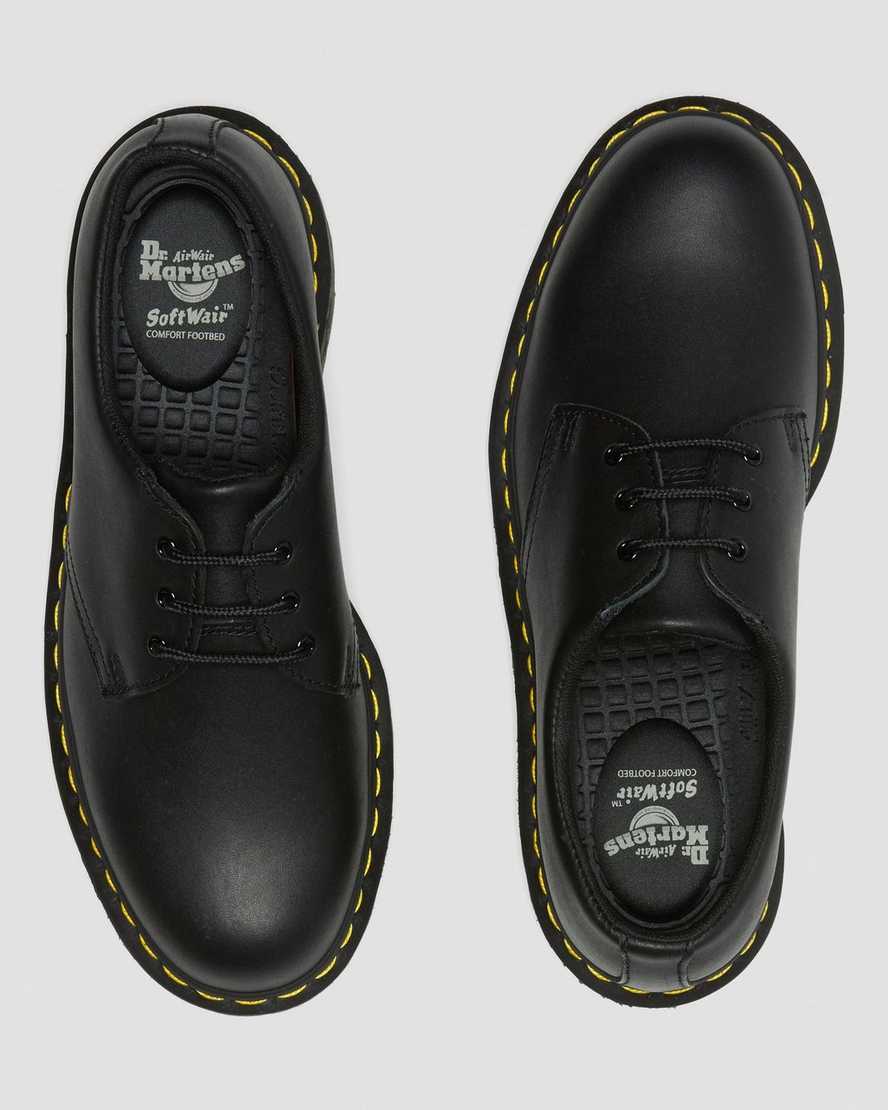 black dr martens 1461 slip resistant mens oxford shoes