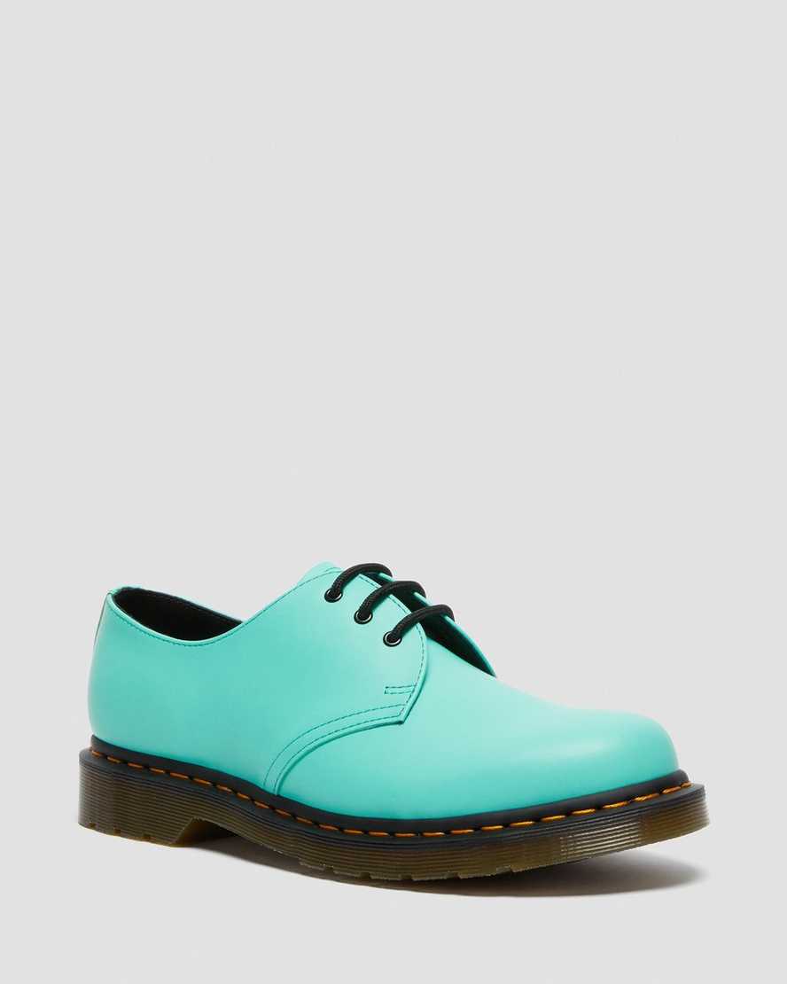 turquoise dr martens 1461 smooth mens oxford shoes