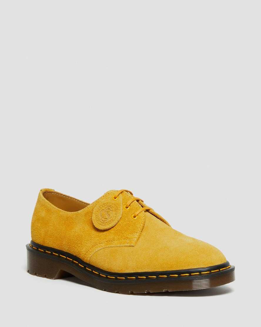 yellow dr martens 1461 made in england mens oxford shoes