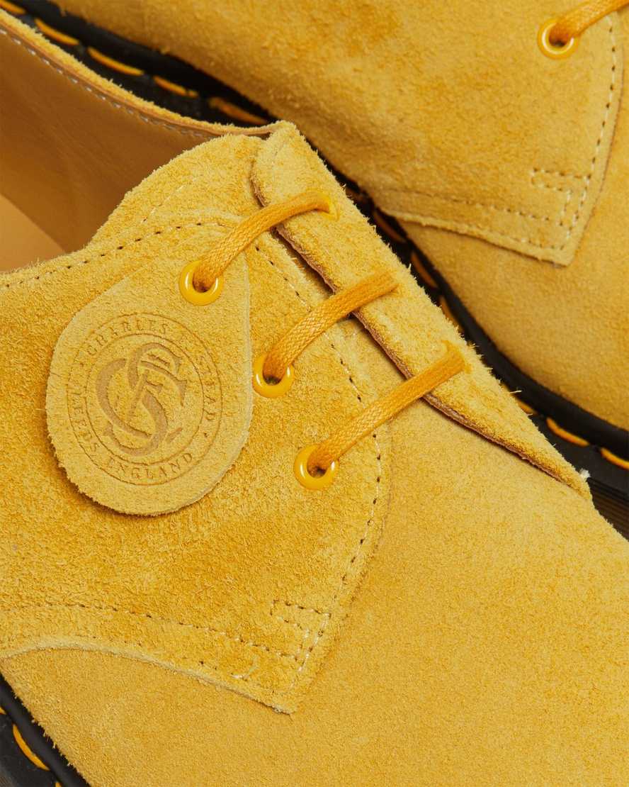 yellow dr martens 1461 made in england mens oxford shoes
