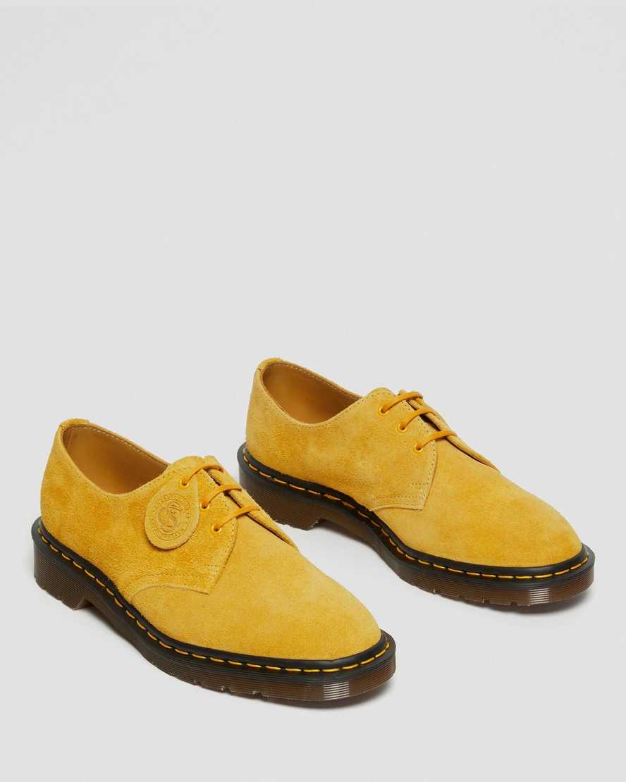 yellow dr martens 1461 made in england mens oxford shoes