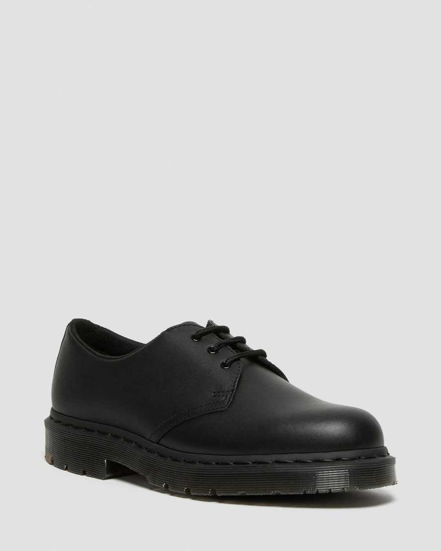 black dr martens 1461 mono slip resistant mens oxford shoes