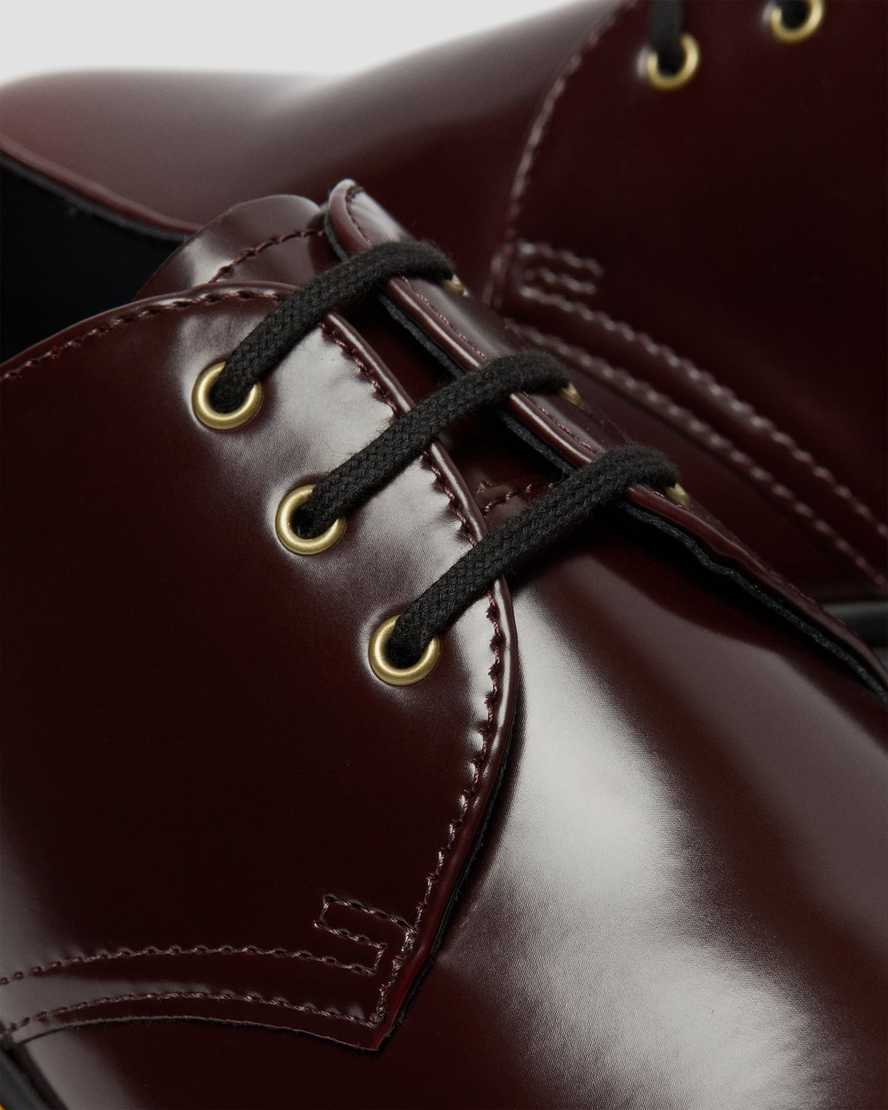 red dr martens 1461 mens oxford shoes