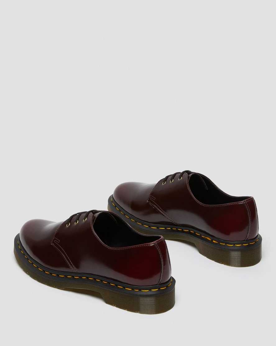 red dr martens 1461 mens oxford shoes