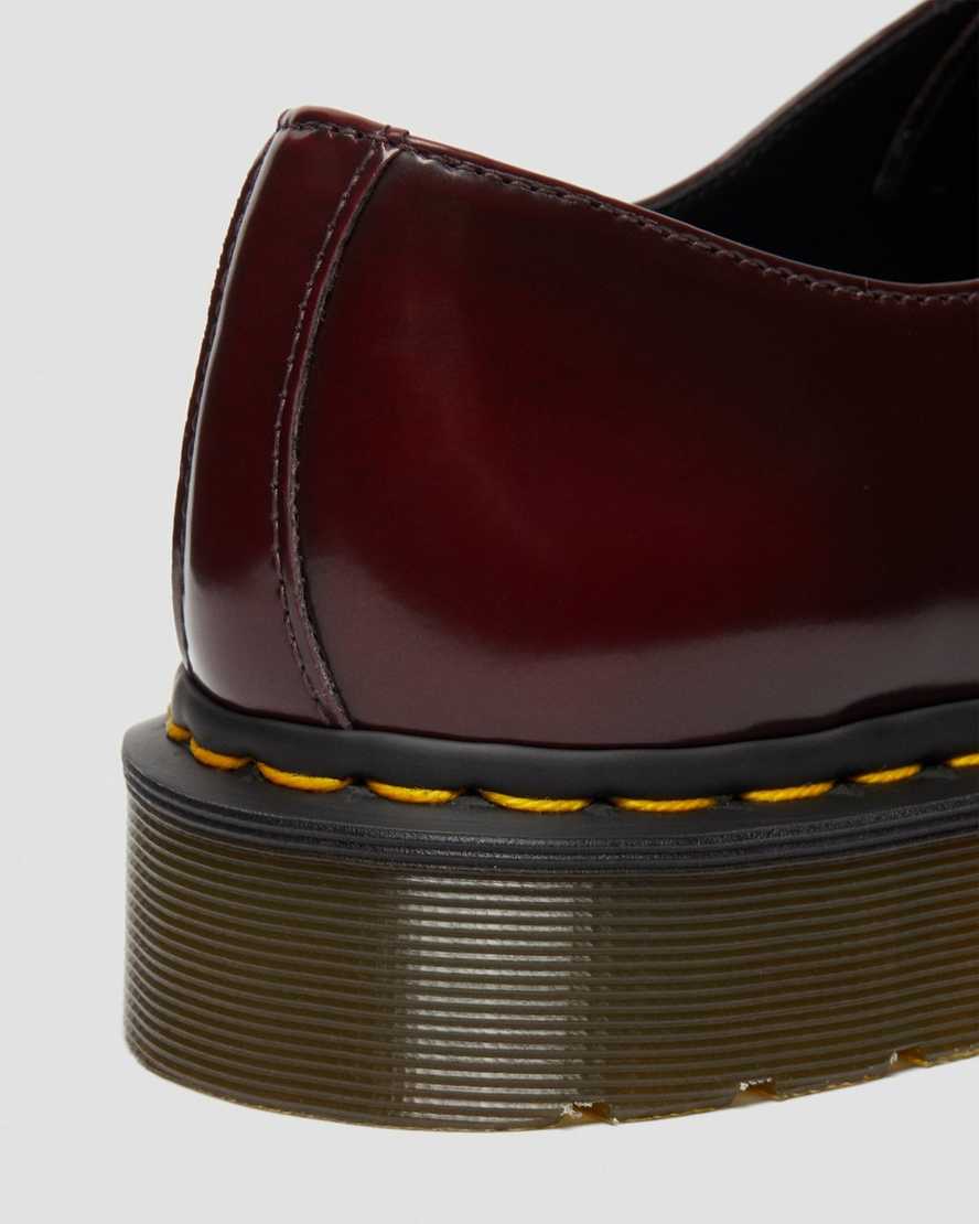 red dr martens 1461 mens oxford shoes