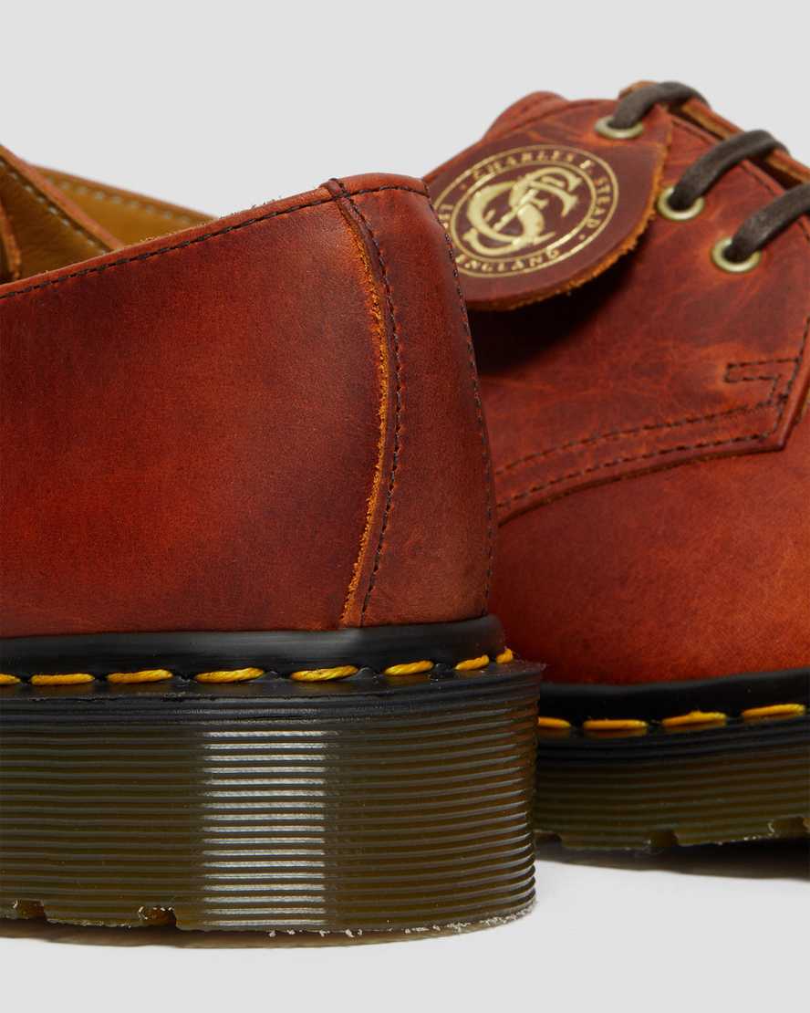 brown dr martens 1461 classic oil mens oxford shoes