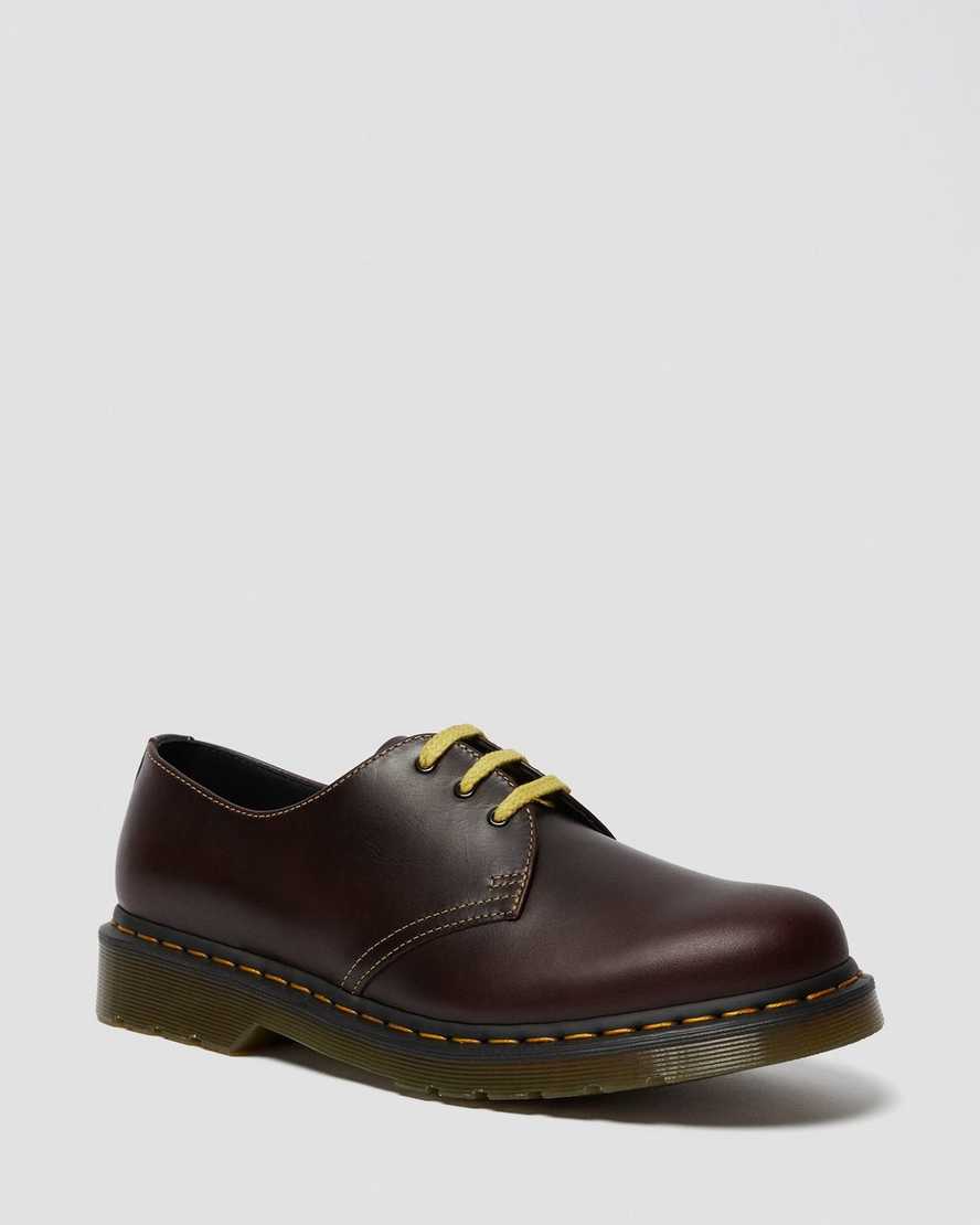 burgundy dr martens 1461 atlas mens oxford shoes