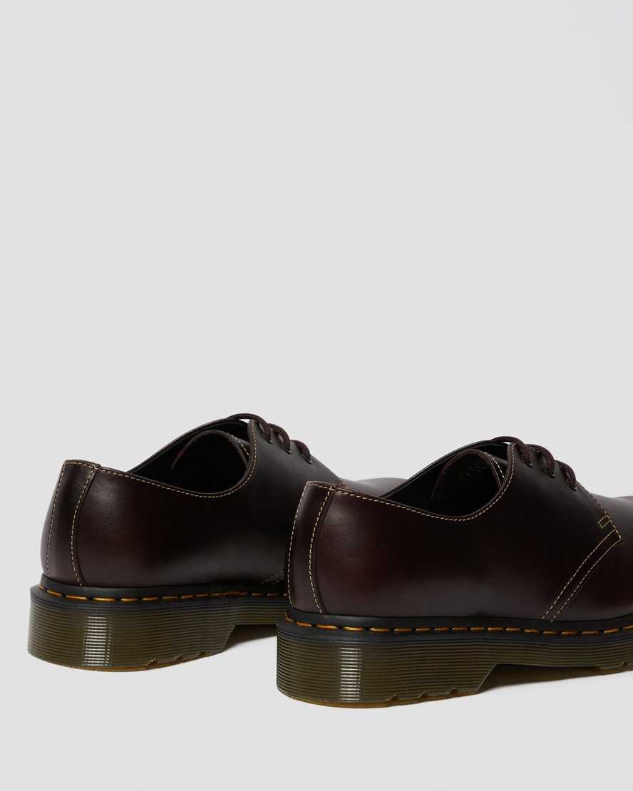 burgundy dr martens 1461 atlas mens oxford shoes