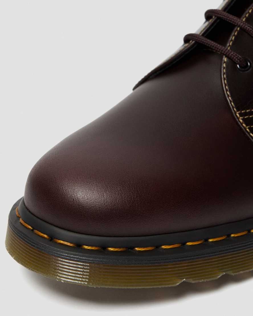 burgundy dr martens 1461 atlas mens oxford shoes
