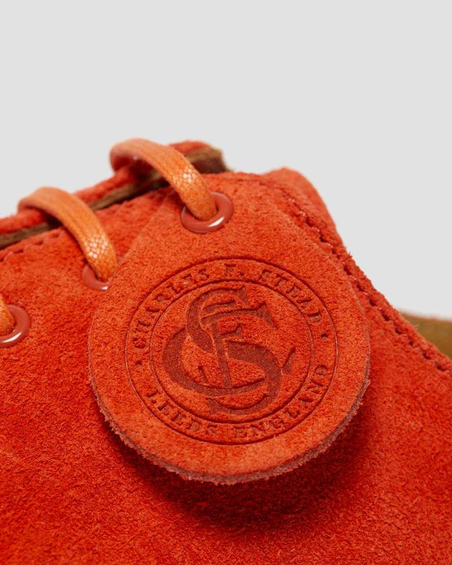 orange dr martens 1461 made in england mens oxford shoes