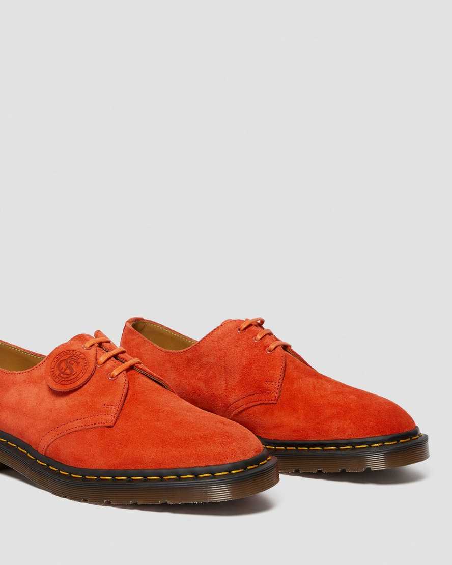orange dr martens 1461 made in england mens oxford shoes