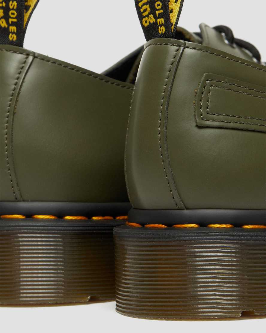 green dr martens 1461 verso smooth mens oxford shoes