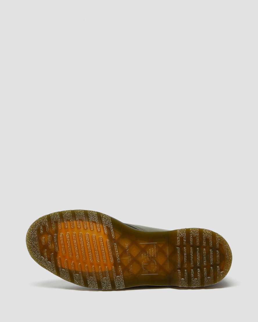 green dr martens 1461 verso smooth mens oxford shoes