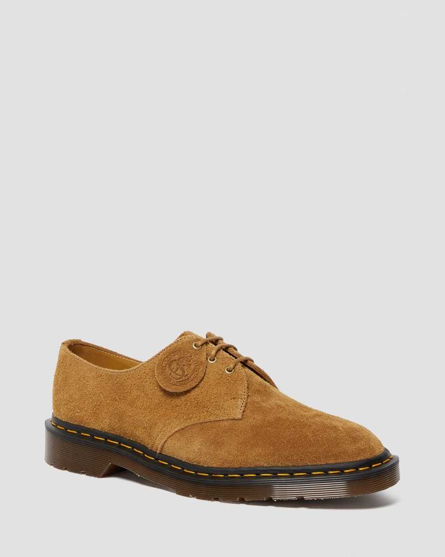 brown dr martens 1461 made in england mens oxford shoes