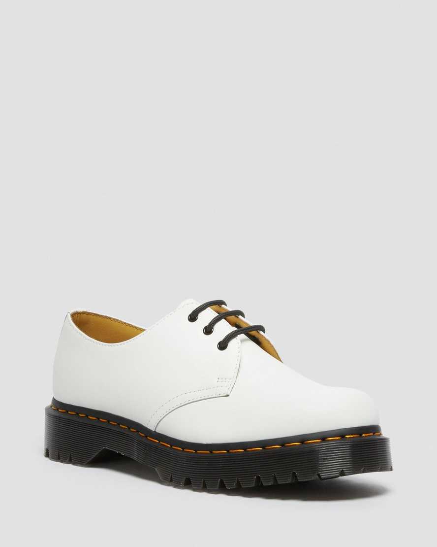 white dr martens 1461 bex smooth mens oxford shoes