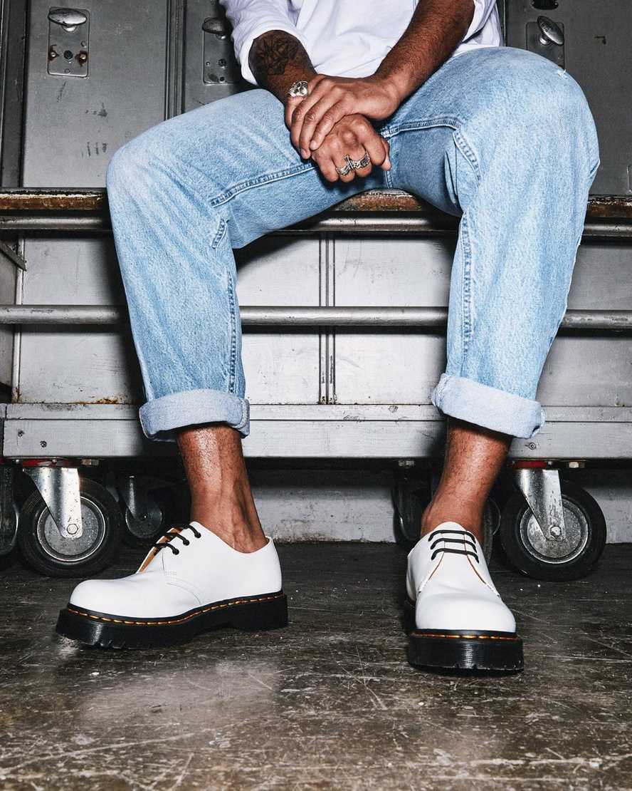 white dr martens 1461 bex smooth mens oxford shoes
