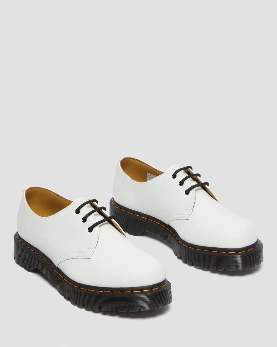 white dr martens 1461 bex smooth mens oxford shoes