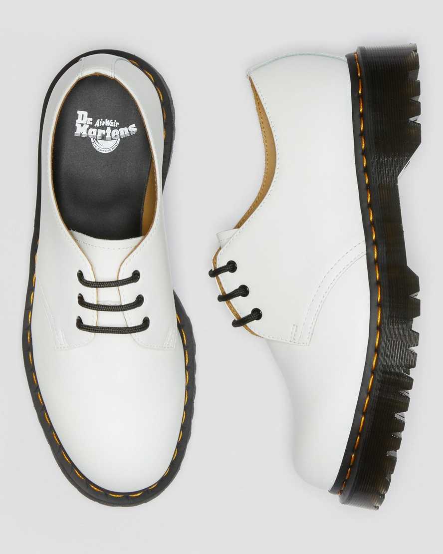 white dr martens 1461 bex smooth mens oxford shoes