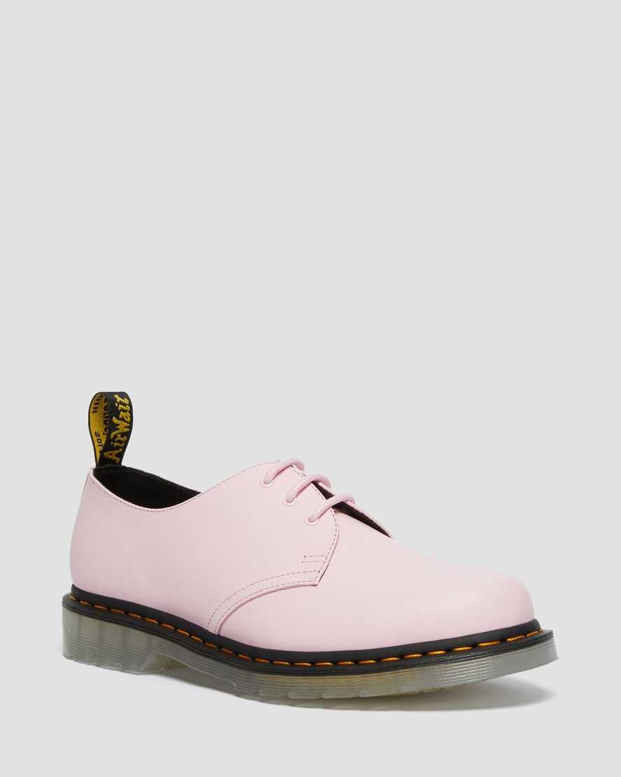 pink dr martens 1461 iced smooth mens oxford shoes