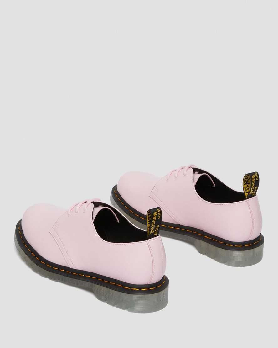 pink dr martens 1461 iced smooth mens oxford shoes