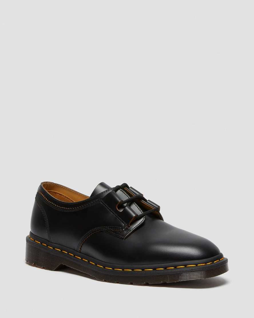 black dr martens 1461 ghillie mens oxford shoes