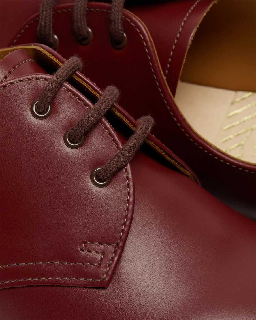 red dr martens 1461 vintage made in england mens oxford shoes