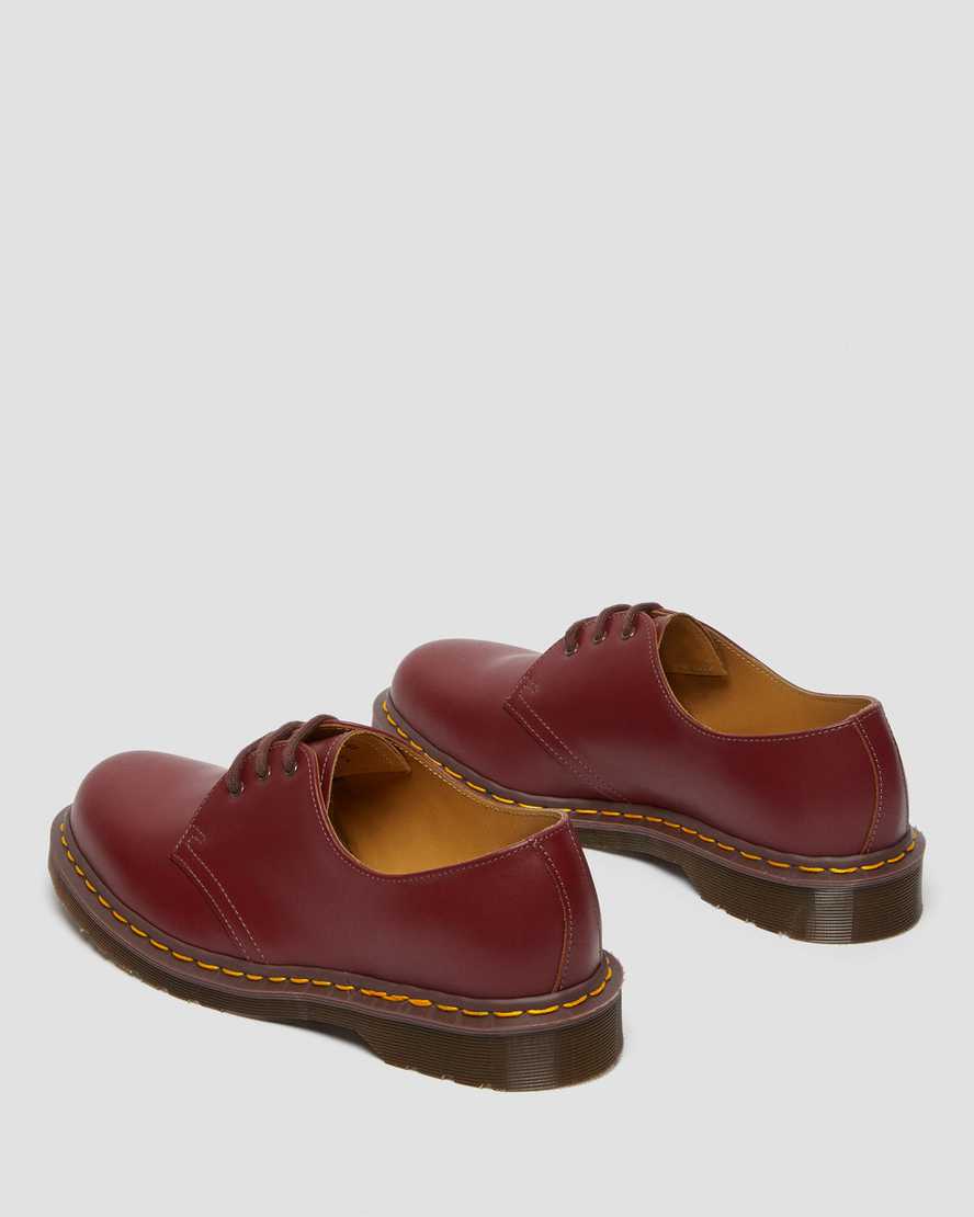 red dr martens 1461 vintage made in england mens oxford shoes