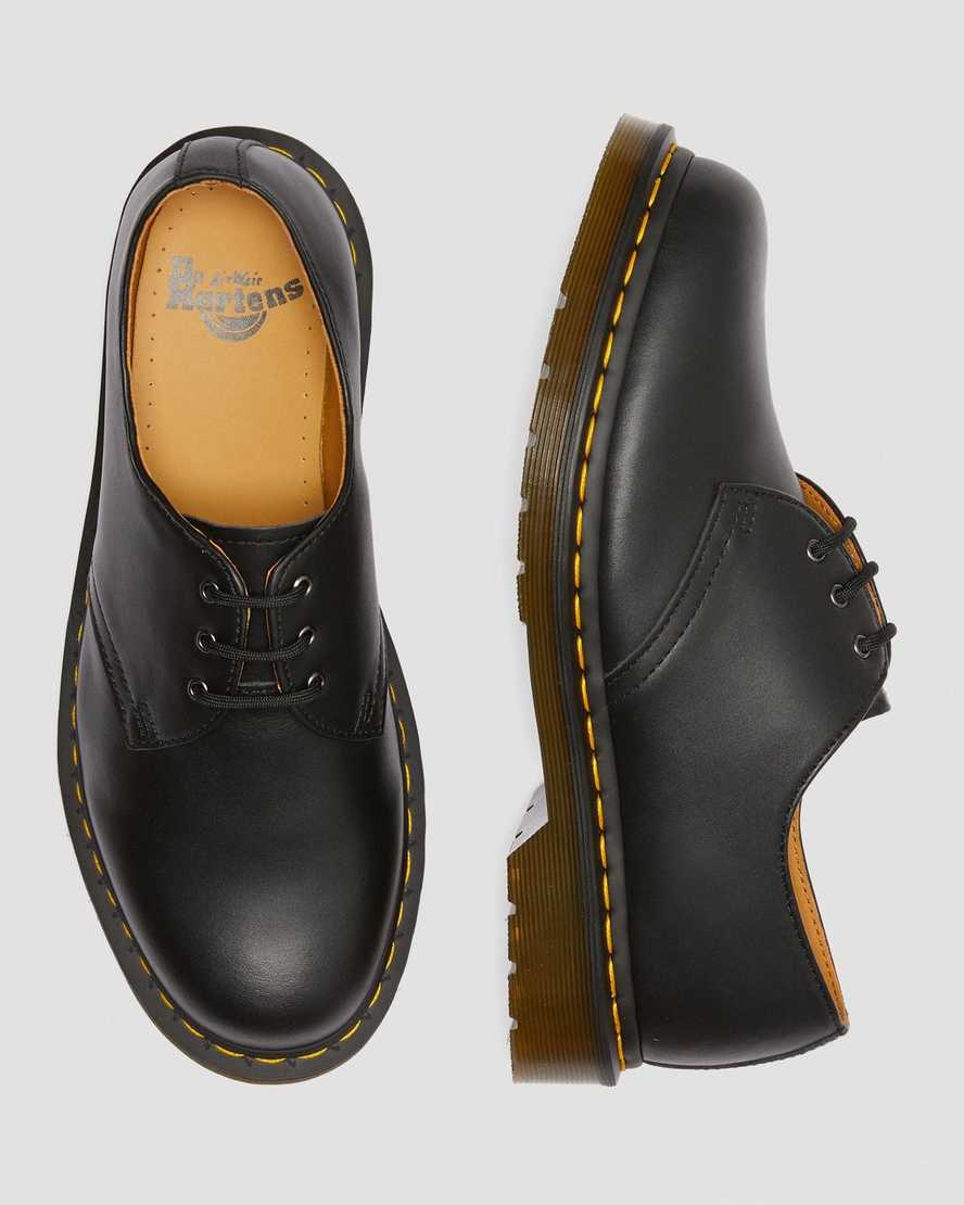 black dr martens 1461 nappa mens oxford shoes