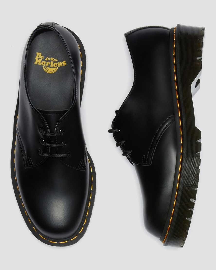 black dr martens 1461 bex smooth mens oxford shoes
