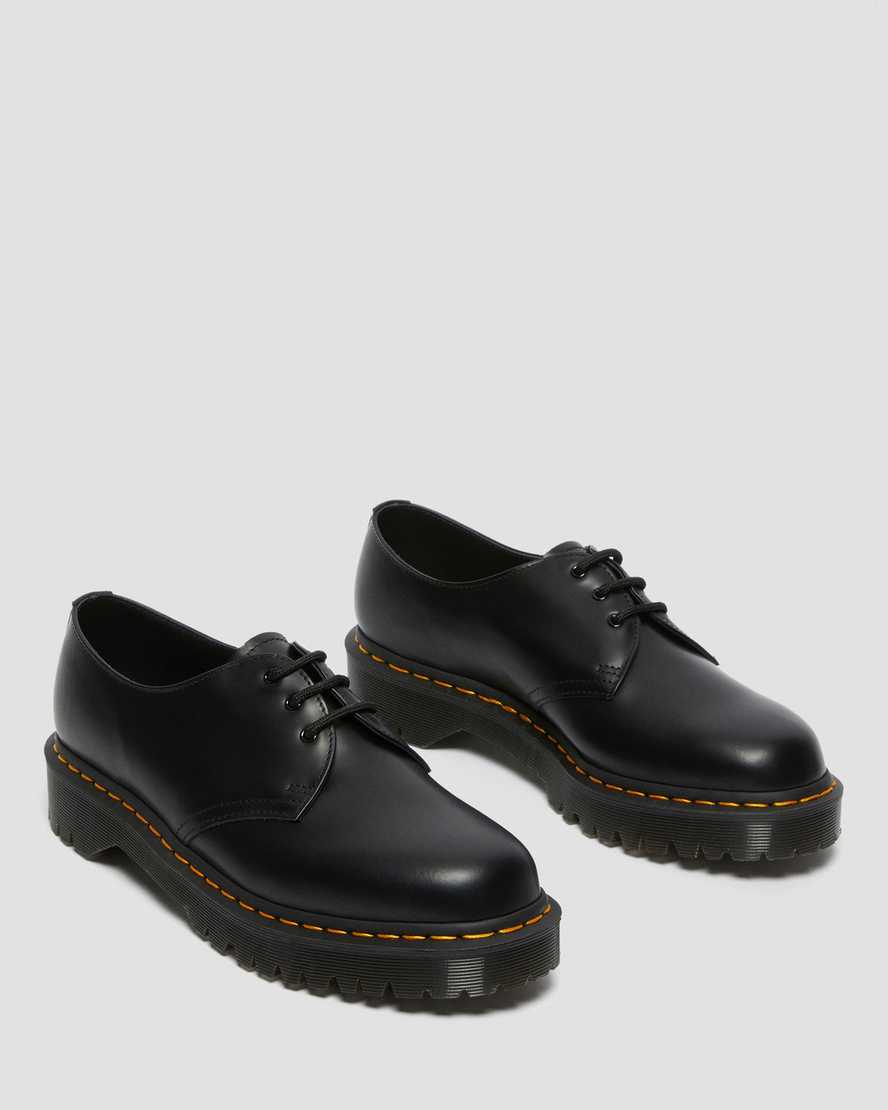 black dr martens 1461 bex smooth mens oxford shoes