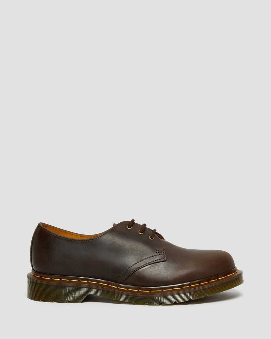 brown dr martens 1461 crazy horse mens oxford shoes