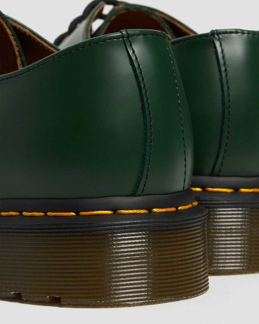 green dr martens 1461 smooth mens oxford shoes
