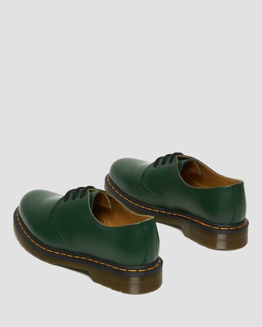 green dr martens 1461 smooth mens oxford shoes