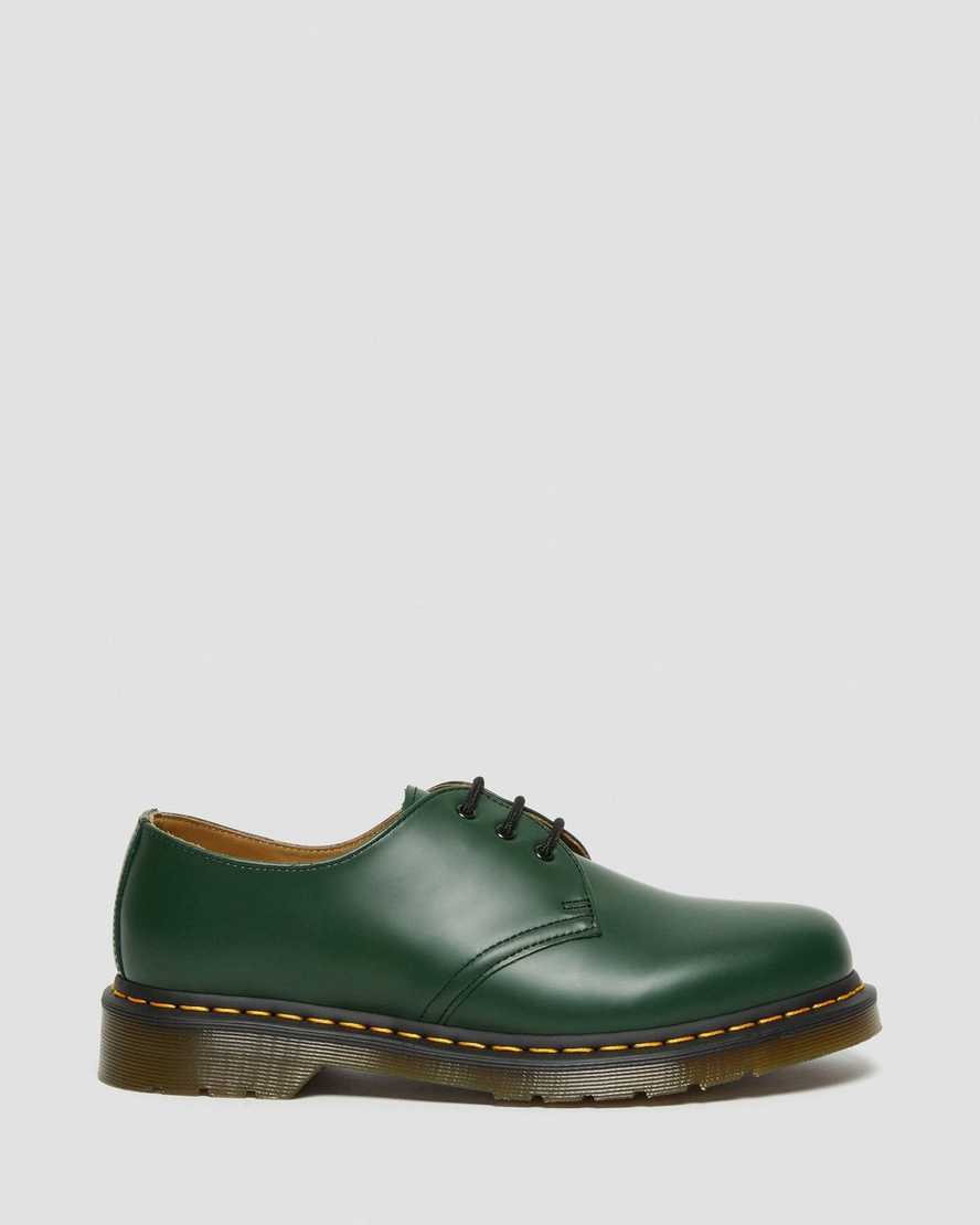 green dr martens 1461 smooth mens oxford shoes